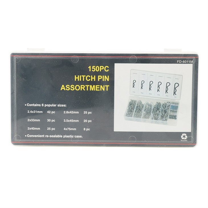 150PC Hitch Pin Assortment