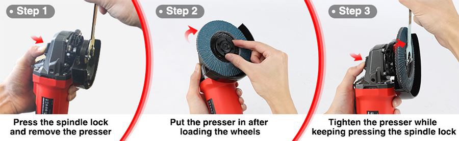 How to Load or unload an Angle Grinder Disc?