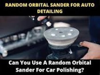 orbital sander on car